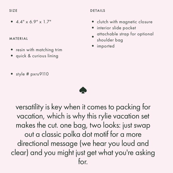 ✨HPx2✨ Kate Spade Make It Mine Rylie Vacation Set - Picture 8 of 13